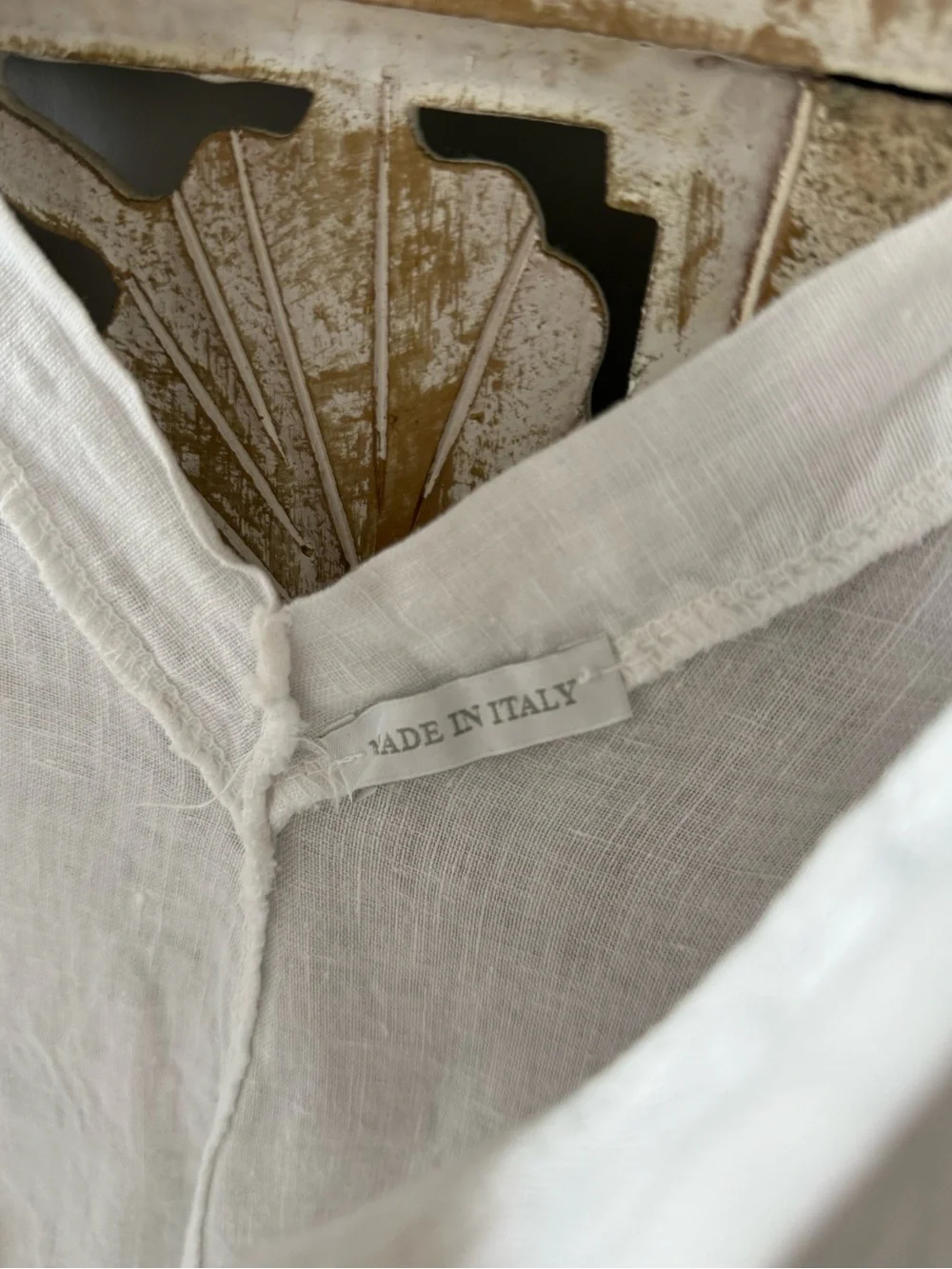 LINEN White Linen Midi Dress - Picture 4 of 4